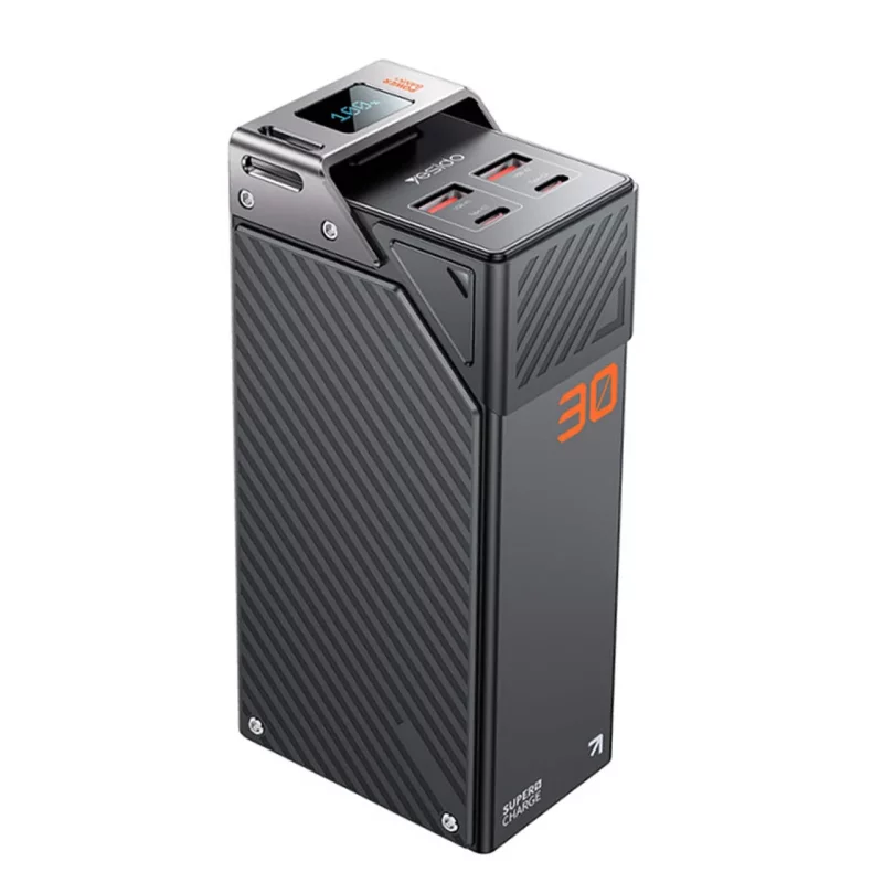 پاوربانک (PD و فست شارژ) Yesido 30000mAh مدل YP62 22.5W - خاکستری (گارانتی 18 ماه تعویض نیکان همراه) - تصویر 2