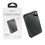 پاوربانک فست شارژ Yesido 20000mAh مدل YP8I 12W - مشکی (گارانتی 18 ماه تعویض نیکان همراه)