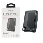 پاوربانک فست شارژ Yesido 20000mAh مدل YP83 22.5W - مشکی (گارانتی 18 ماه تعویض نیکان همراه)