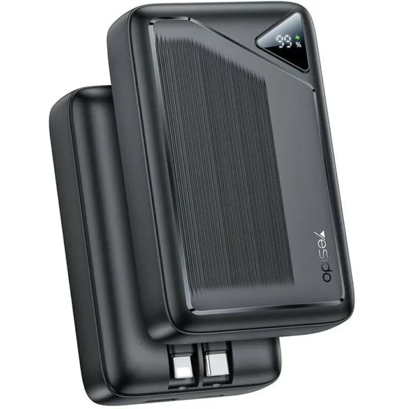 پاوربانک PD و فست شارژ Yesido 10000mAh مدل YP84 22.5W - مشکی (گارانتی 18 ماه تعویض نیکان همراه) - تصویر 2