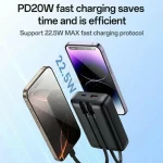 پاوربانک PD و فست شارژ Yesido 10000mAh مدل YP84 22.5W - مشکی (گارانتی 18 ماه تعویض نیکان همراه) - تصویر 6
