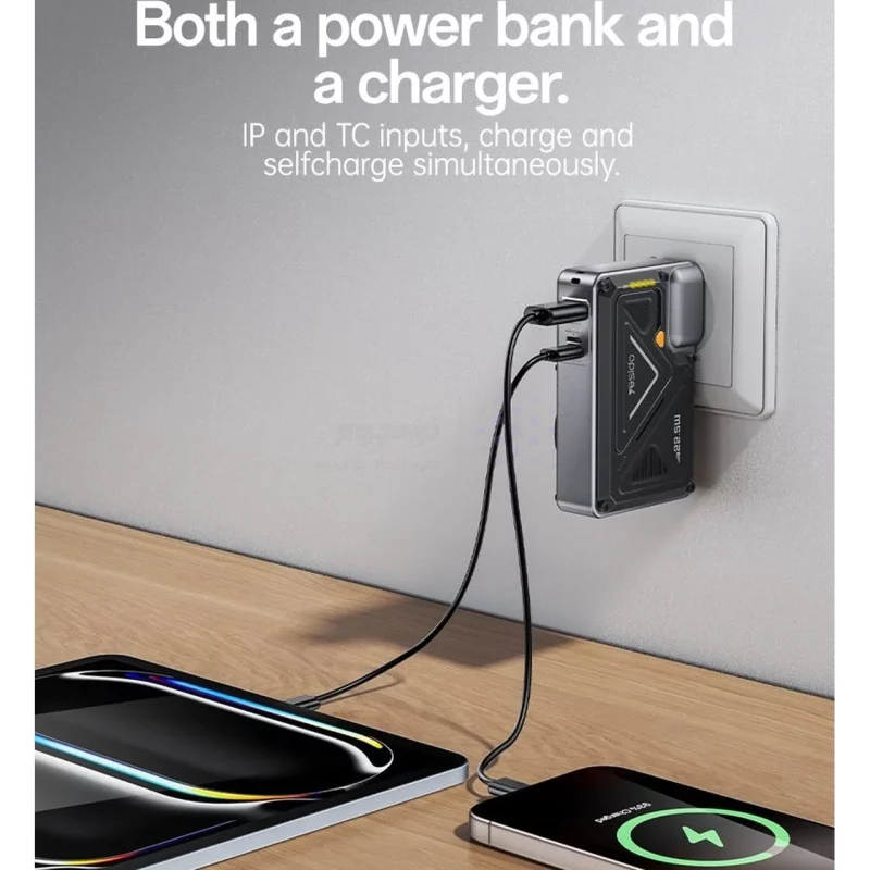 پاوربانک PD و فست شارژ Yesido 10000mAh مدل YP89 20W - خاکستری (گارانتی 18 ماه تعویض نیکان همراه) - تصویر 9