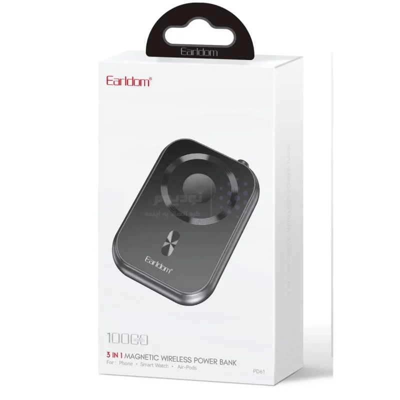 پاوربانک فست شارژ Earldom 10000mAh مدل ET-PD61 20W - مشکی - تصویر 5