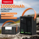 پاوربانک فست شارژ Tranyoo 100000mAh مدل T-F28 22.5W - مشکی - تصویر 4
