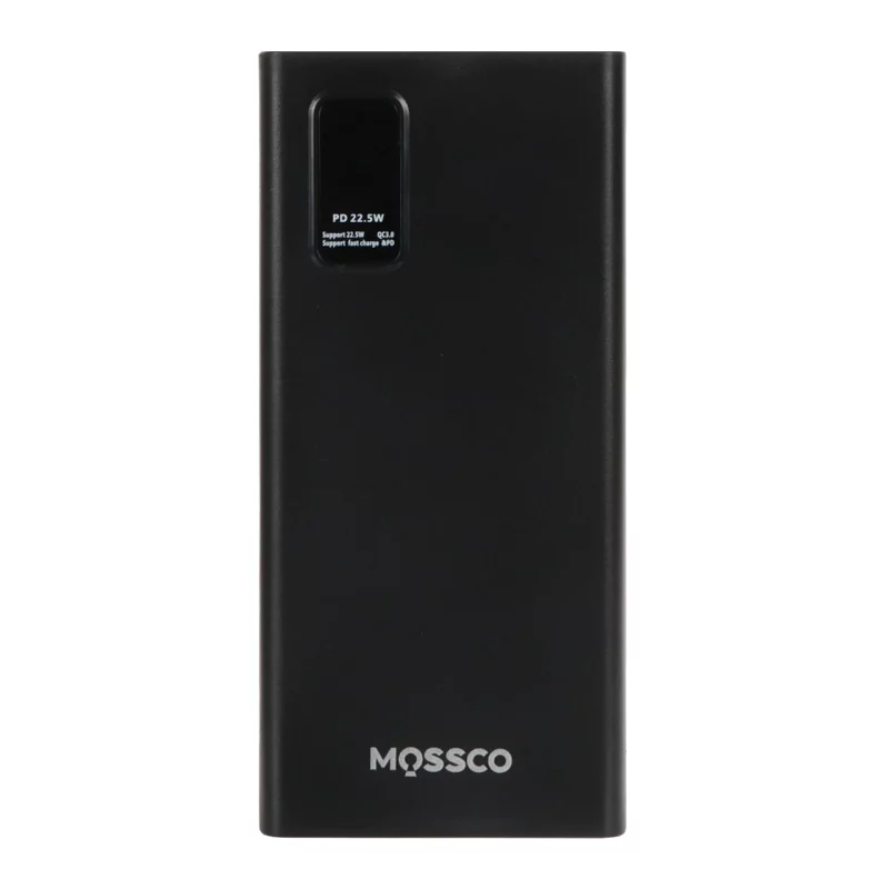 پاوربانک (PD و فست شارژ) Mossco 10000mAh مدل K100 22.5W - مشکی - تصویر 2
