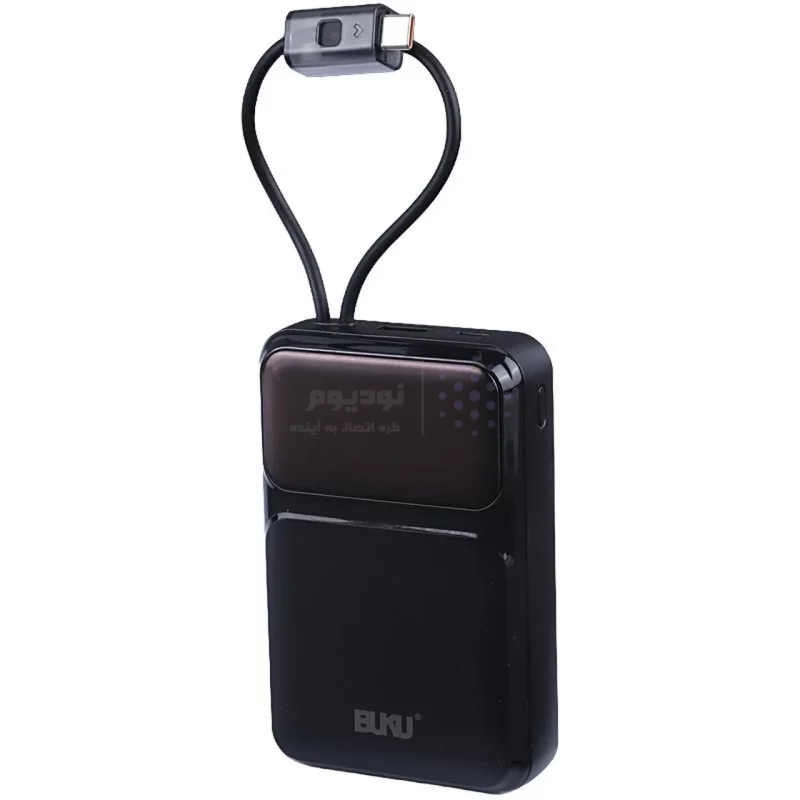 پاوربانک PD و فست شارژ BUKU 10000mAh مدل MG-G181 22.5W - مشکی - MMS (گارانتی شش ماهه YA) - تصویر 3