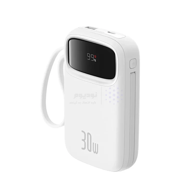 پاوربانک فست شارژ Baseus 10000mAh مدل Qpow 2 30W - سفید (گارانتی آونگ) - تصویر 3