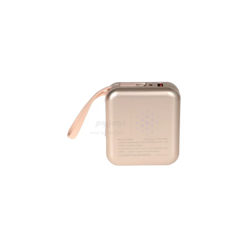 پاوربانک فست شارژ FirstYou 10000mAh مدل OM03 - صورتی - MMS (گارانتی شش ماهه YA) - تصویر 4