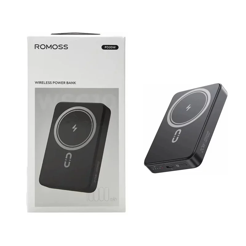 پاوربانک PD و فست شارژ Romoss 20000mAh مدل WSC10-121 20W - مشکی (گارانتی متین) - تصویر 2