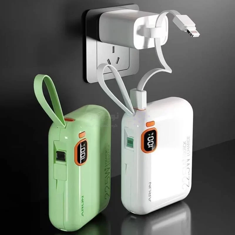 پاوربانک فست شارژ Arun 10000mAh مدل DX03 22.5W - سفید (گارانتی IPM) - تصویر 8