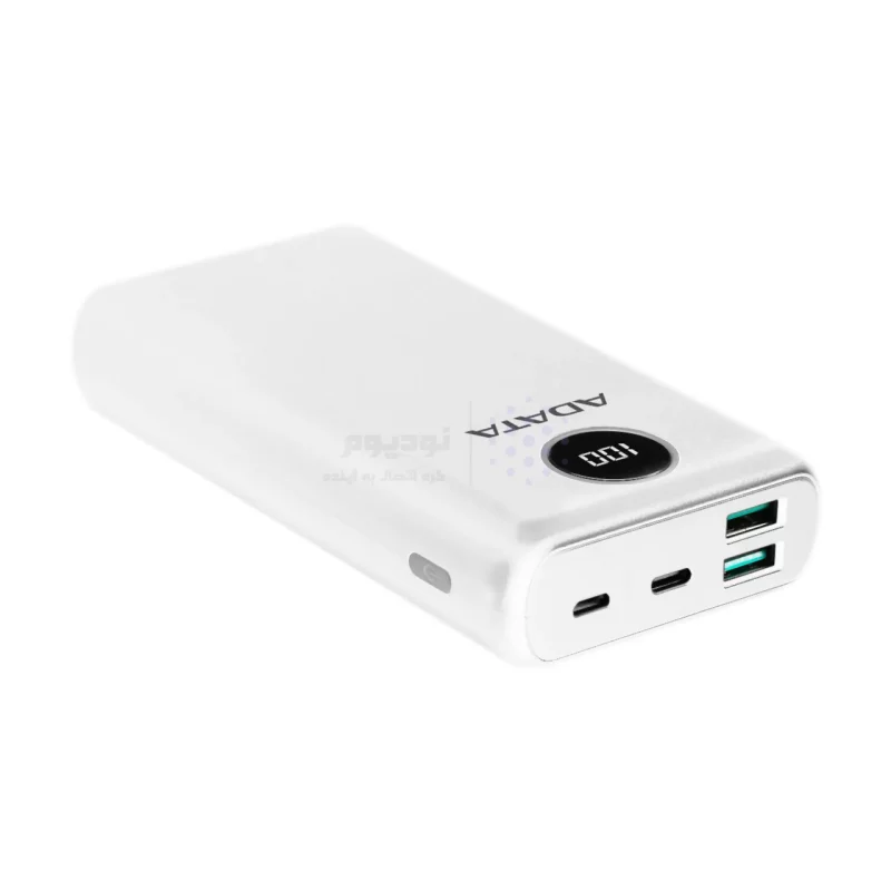 پاوربانک (PD و فست شارژ) Adata 18W 20000mAh مدل P20000QCD - سفید - تصویر 5