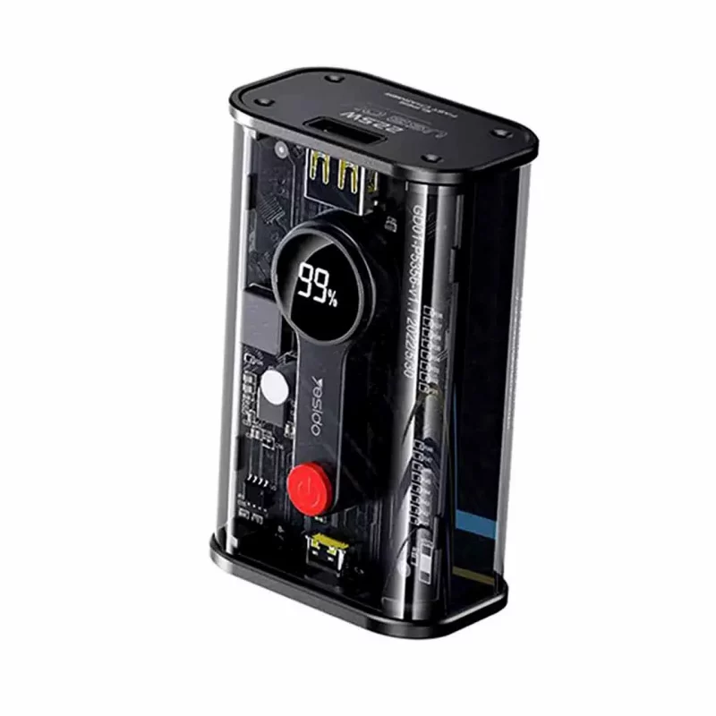 پاوربانک (PD و فست شارژ) yesido 20W 10000mAh مدل YP35 - مشکی (گارانتی 18 ماه تعویض نیکان همراه) - تصویر 2