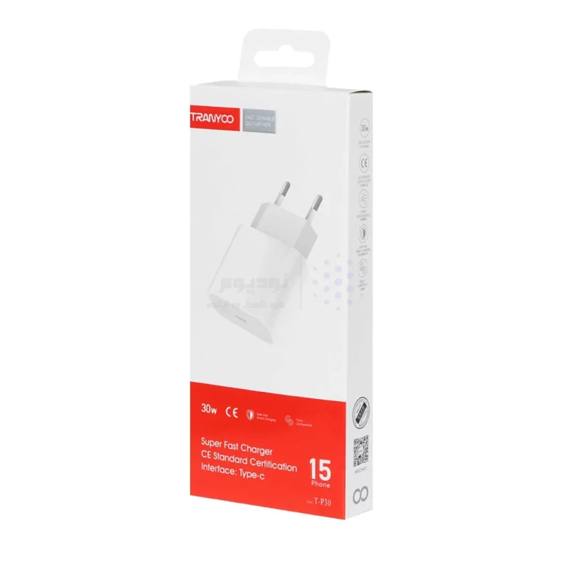 شارژر دیواری فست تک پورت TRANYOO مدل T-P30 30W - سفید - تصویر 5