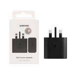 شارژر سه پین SAMSUNG 25W مدل T2510 ( فست و PD) مشکی ( 18ماهه شرکتی) - bew