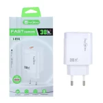 شارژر دیواری فست تک پورت ivy Wins مدل i-014 30W - سفید