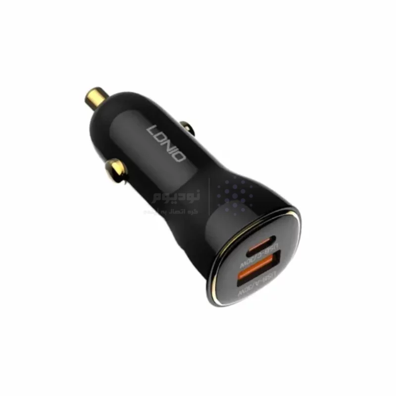 شارژر فندکی فست و PD دو پورت LDNIO مدل C103 60W به همراه کابل شارژ Type-C TO Type-C - مشکی (اصلی) - تصویر 5