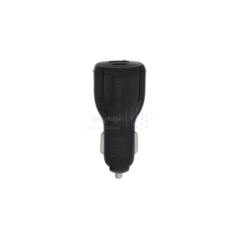 شارژر فندکی فست و PD دو پورت مدل TE-348PD 18W - مشکی (اصلی) - تصویر 3