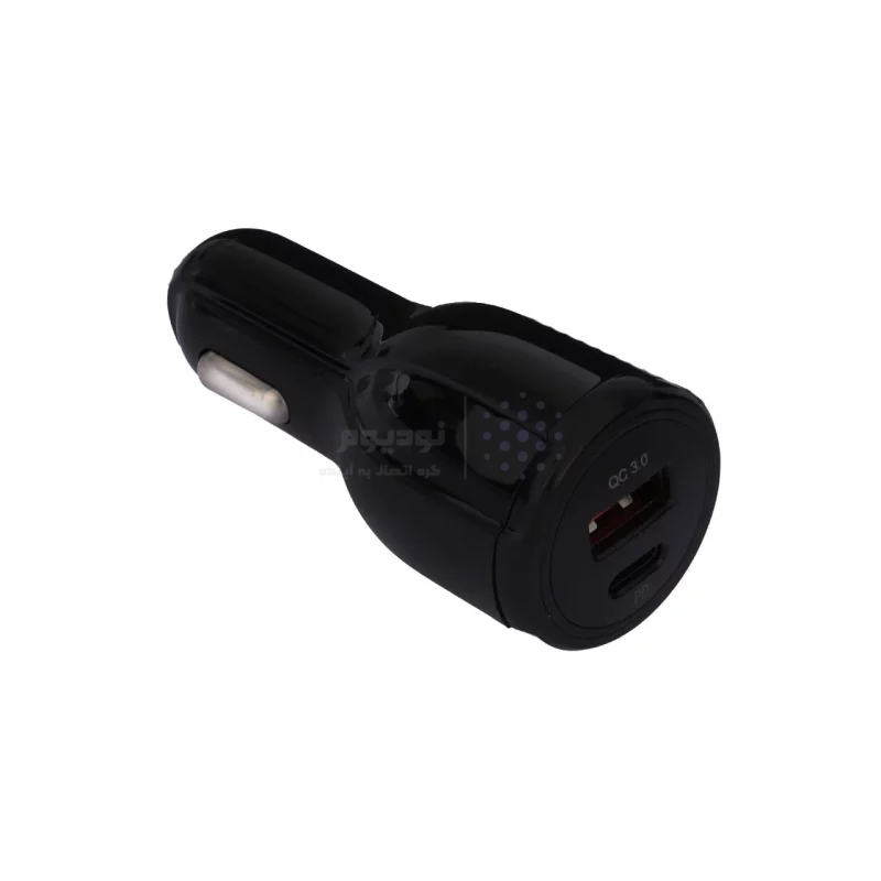شارژر فندکی فست و PD دو پورت مدل TE-348PD 18W - مشکی (اصلی) - تصویر 4