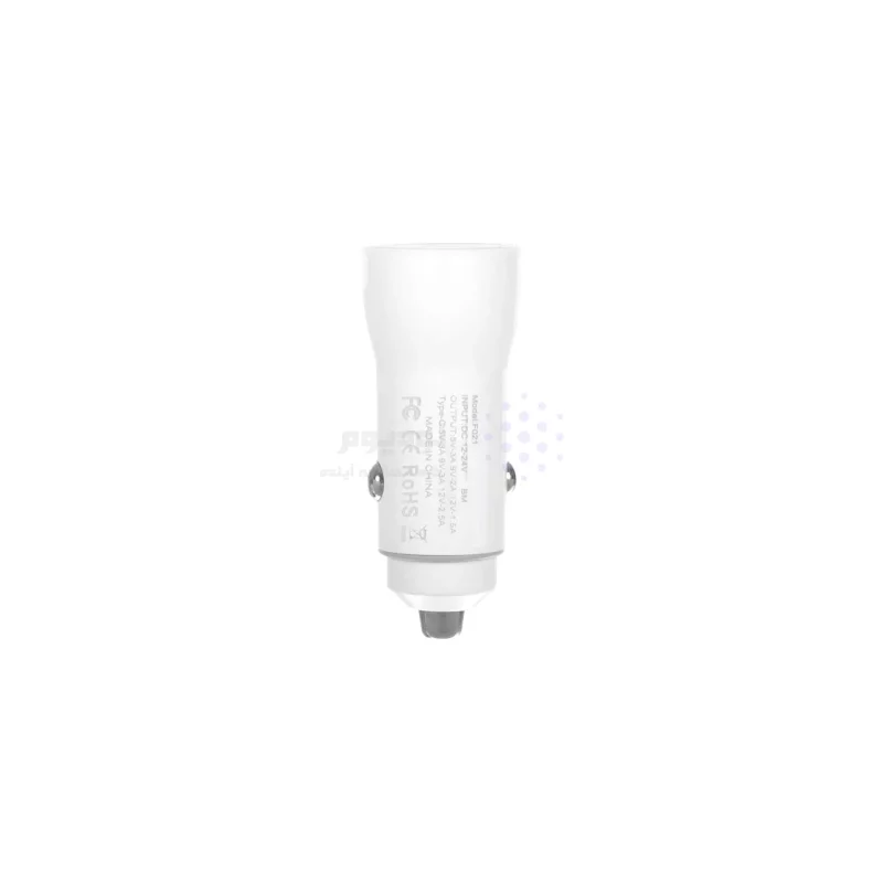 شارژر فندکی فست و PD دو پورت FIRSTYOU مدل F021 48W - سفید (اصلی) - تصویر 3