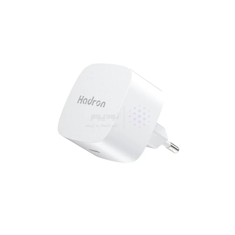 شارژر دیواری فست و PD تک پورت Hadron مدل C1011 25W - سفید - تصویر 3