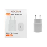 شارژر دیواری فست و PD تک پورت X-Energy مدل X-525S 25W - سفید