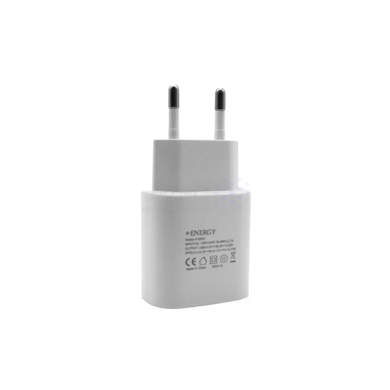 شارژر دیواری فست و PD تک پورت X-Energy مدل X-525S 25W - سفید - تصویر 3
