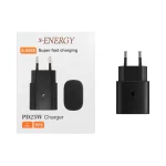 شارژر دیواری فست و PD تک پورت X-Energy مدل X-525S 25W - مشکی