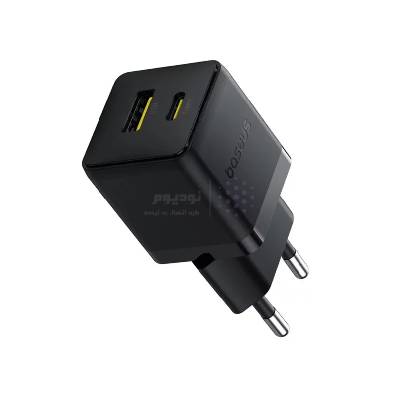 شارژ دیواری فست و PD دو پورت Baseus مدل Palm 20W - مشکی (گارانتی آونگ) - تصویر 6