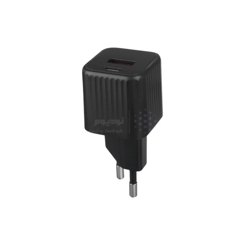 شارژر دیواری فست و PD دو پورت Hatron مدل HWC260GM 20W - مشکی - تصویر 3