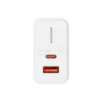 شارژر دیواری PD و فست دو پورت Tranyoo مدل T-EU6 C 25W به همراه کابل شارژ Type-C to Type-C - سفید - تصویر 5