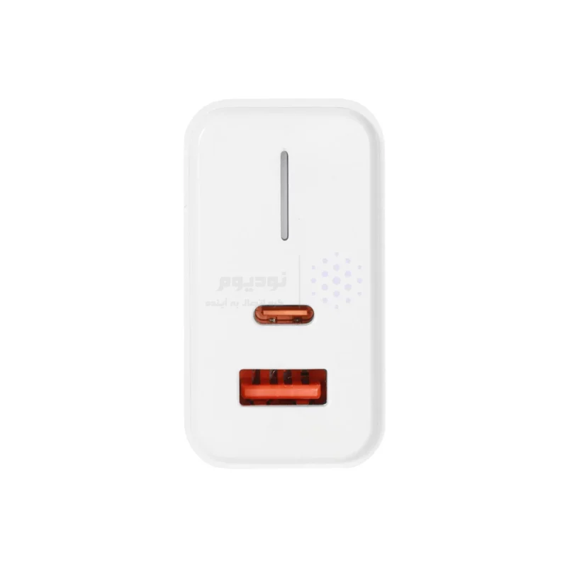 شارژر دیواری PD و فست دو پورت Tranyoo مدل T-EU6 C 25W به همراه کابل شارژ Type-C to Type-C - سفید - تصویر 5