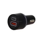 شارژر فندکی فست و PD دو پورت مدل CC(PD+QC) 38W - مشکی - BSA - تصویر 4