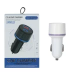 شارژر فندکی فست و PD دو پورت مدل CC(PD+QC) 38W - سفید - BSA