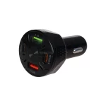 شارژر فندکی فست و PD چهار پورت مدل CC123 38W - مشکی - BSA - تصویر 4