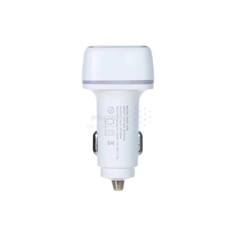 شارژر فندکی فست و PD دو پورت FAST مدل WKN-706 55W - سفید - BSA - تصویر 3