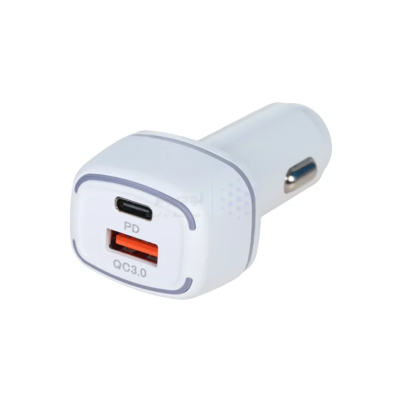 شارژر فندکی فست و PD دو پورت FAST مدل WKN-706 55W - سفید - BSA - تصویر 4