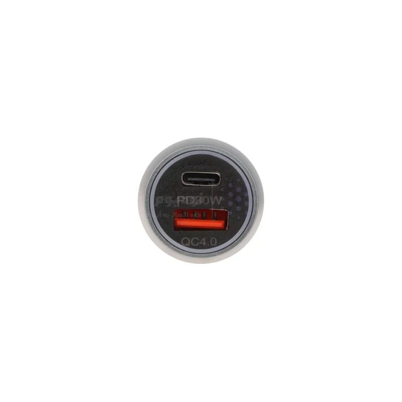 شارژر فندکی PD و فست دو پورت FirstYou مدل F065 30W - نقره ای - تصویر 4