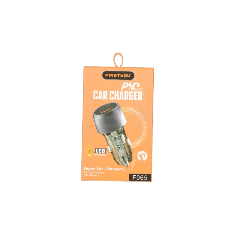 شارژر فندکی PD و فست دو پورت FirstYou مدل F065 30W - نقره ای - تصویر 5