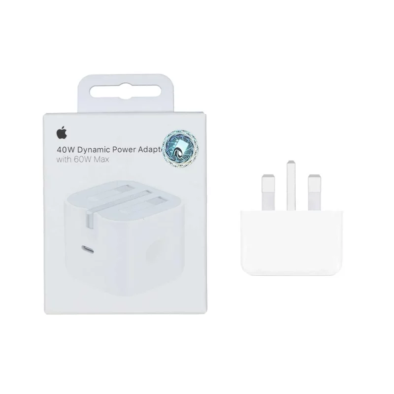 شارژر 40 وات اپل مدل 40W Dynamic Power Adapter with 60W Max - اصلی (گارانتی 18 ماهه شرکتی) - تصویر 2