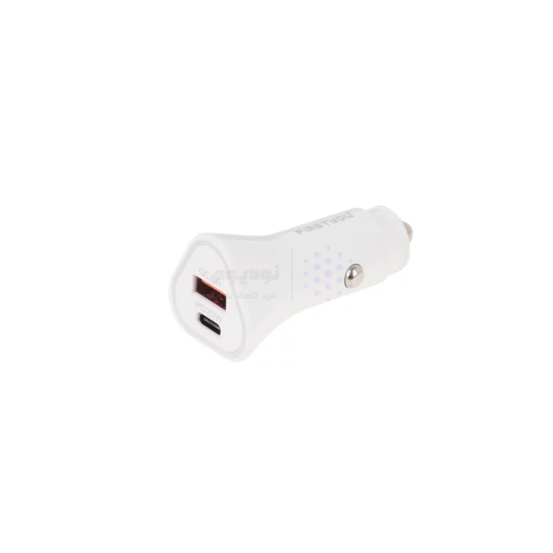 شارژر فندکی فست و PD دو پورت FIRSTYOU مدل F044 38W - سفید - تصویر 5