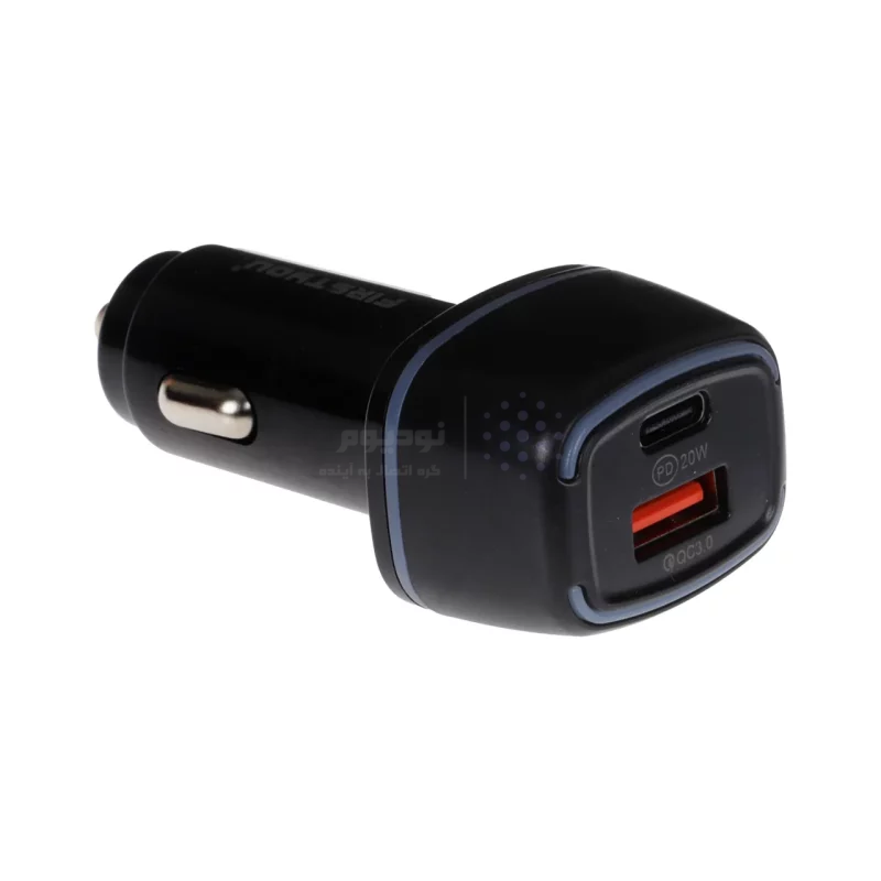 شارژر فندکی فست و PD دو پورت FIRSTYOU مدل F022 38W - مشکی (اصلی) - تصویر 4