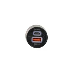 شارژر فندکی PD و فست دو پورت مدل CC-68 45W - مشکی DST (گارانتی شش ماهه) - تصویر 4