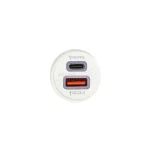 شارژر فندکی PD و فست دو پورت مدل CC-68 45W - سفید DST (گارانتی شش ماهه) - تصویر 4