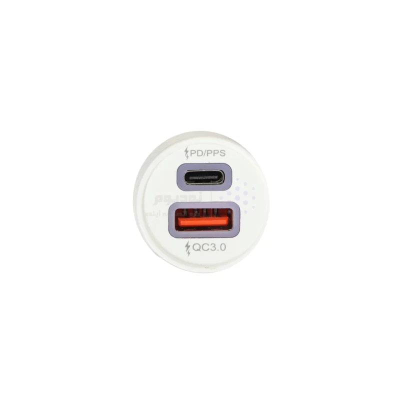 شارژر فندکی PD و فست دو پورت مدل CC-68 45W - سفید DST (گارانتی شش ماهه) - تصویر 4