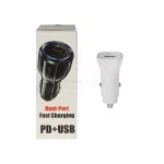 شارژر فندکی فست و PD دو پورت King Cell 30W - سفید - ASP (گارانتی شش ماهه آروین) - تصویر 5