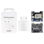 شارژر دیواری سوپر فست و PD تک پورت SAMSUNG مدل EP-TA800 25W - سفید - MMS (گارانتی شش ماهه YA)