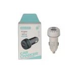 شارژر فندکی فست و PD دو پورت مدل Q-004 20W - سفید - BSA