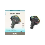 شارژر فندکی و گیرنده بلوتوثی خودرو BUKU مدل CH-036 12W - مشکی - MMS (گارانتی شش ماهه YA)