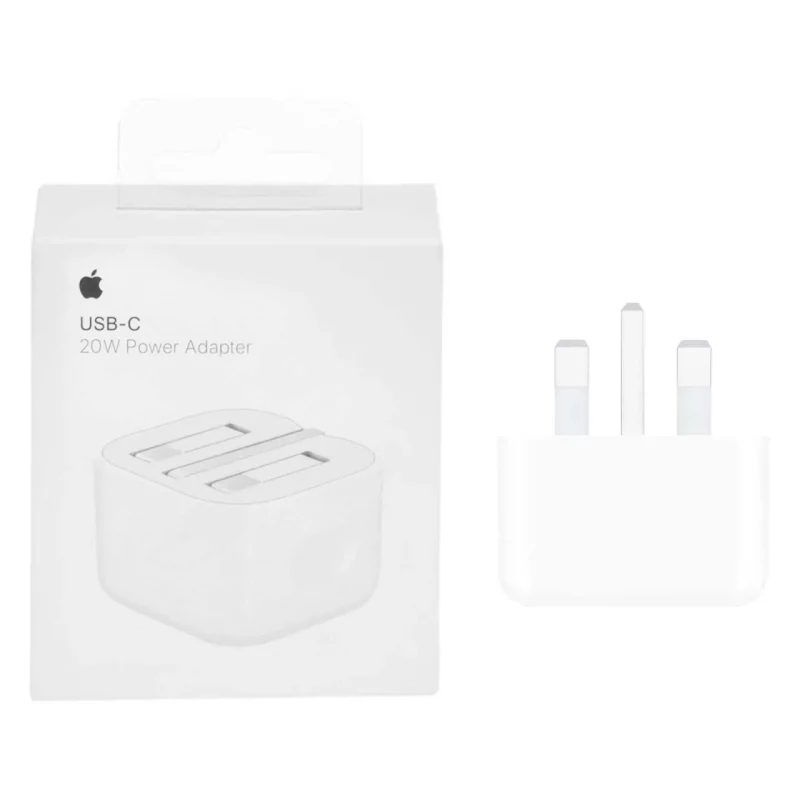 شارژر دیواری 3 پین اپل USB-C مدل 20W B/A - سفید - MMS (گارانتی شش ماهه YA) - تصویر 2