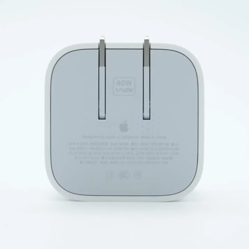 شارژر دیواری اپل مدل MMS - 40W Dynamic Power Adapter with 60W Max (گارانتی شش ماهه YA) - تصویر 3